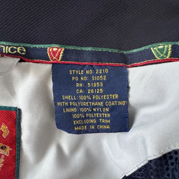 Sunice - Blue and White Pull Over Golf Windbreaker Jacket - Picture 12 of 15